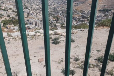 שטח שמיועד לבניית בית ספר במזרח ירושלים, אך עומד שומם וריק (צילום: אורלי נוי)