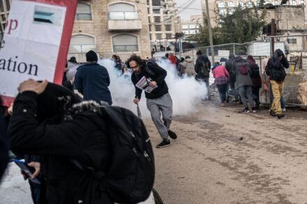 שייח' ג'ראח, ב-24 בדצמבר 2021 (צילום: מתן גולן)