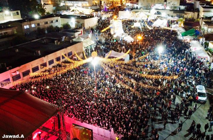 50 אלף איש הגיעו לחגוג. חג המולד בכפר יאסיף (צילום: אמין מיכאל)