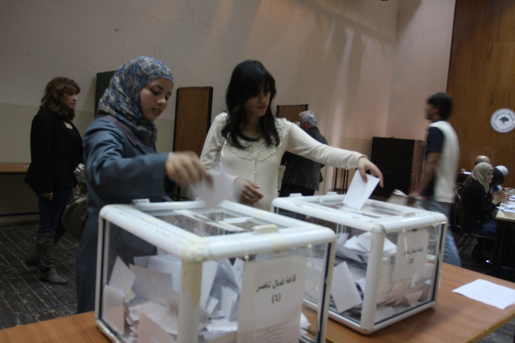 האוניברסיטה הפלסטינית עם המסורת הדמוקרטית הכי חזקה. בבחירות בביר זית ב-2012 (צילום: עיסאם רימאווי / פלאש 90)