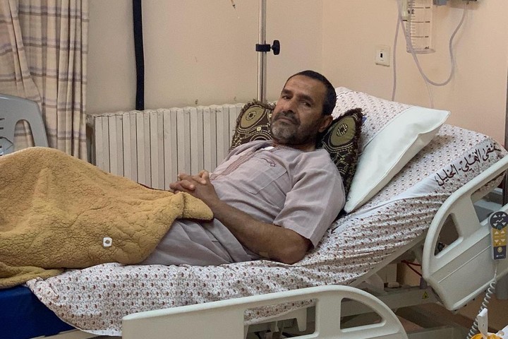 ג'מאל ע'נימאת, אחד הפצועים באירוע ליד סוריף (צילום: באסל אל עדרה)