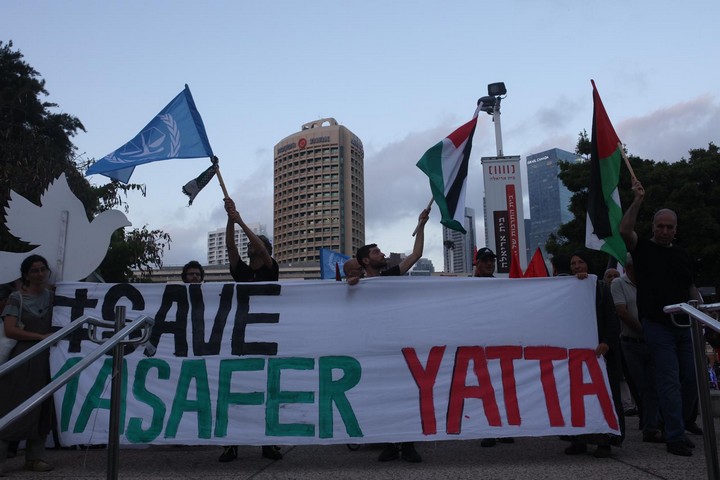 הפגנה בתל אביב נגד הכיבוש, ב-18 ביוני 2022 (צילום: אורן זיו)