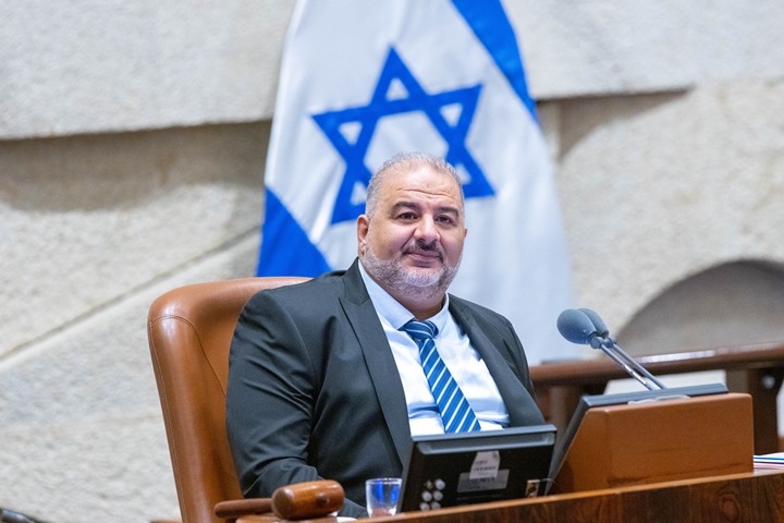 יו"ר רע"ם, חבר הכנסת מנסור עבאס (צילום: אוליבייה פיטוסי / פלאש90)
