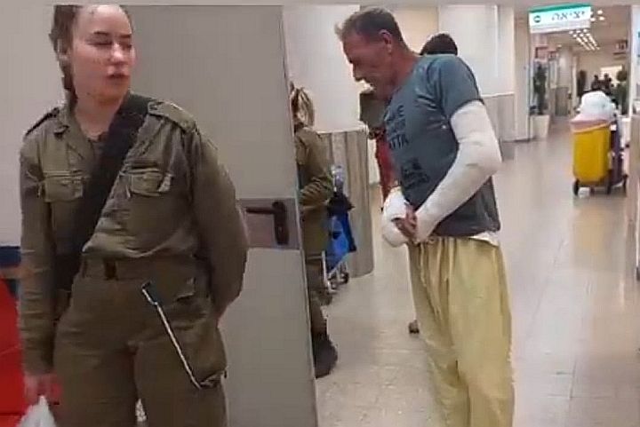 פצוע בשתי ידיו. חאפז הורייני בבית החולים