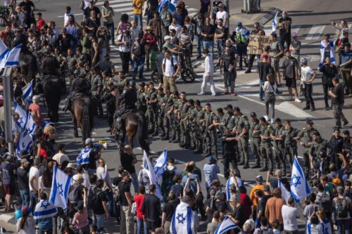 "יום השיבוש" בתל אביב, ב-1 במרץ 2023 (צילום: אורן זיו)