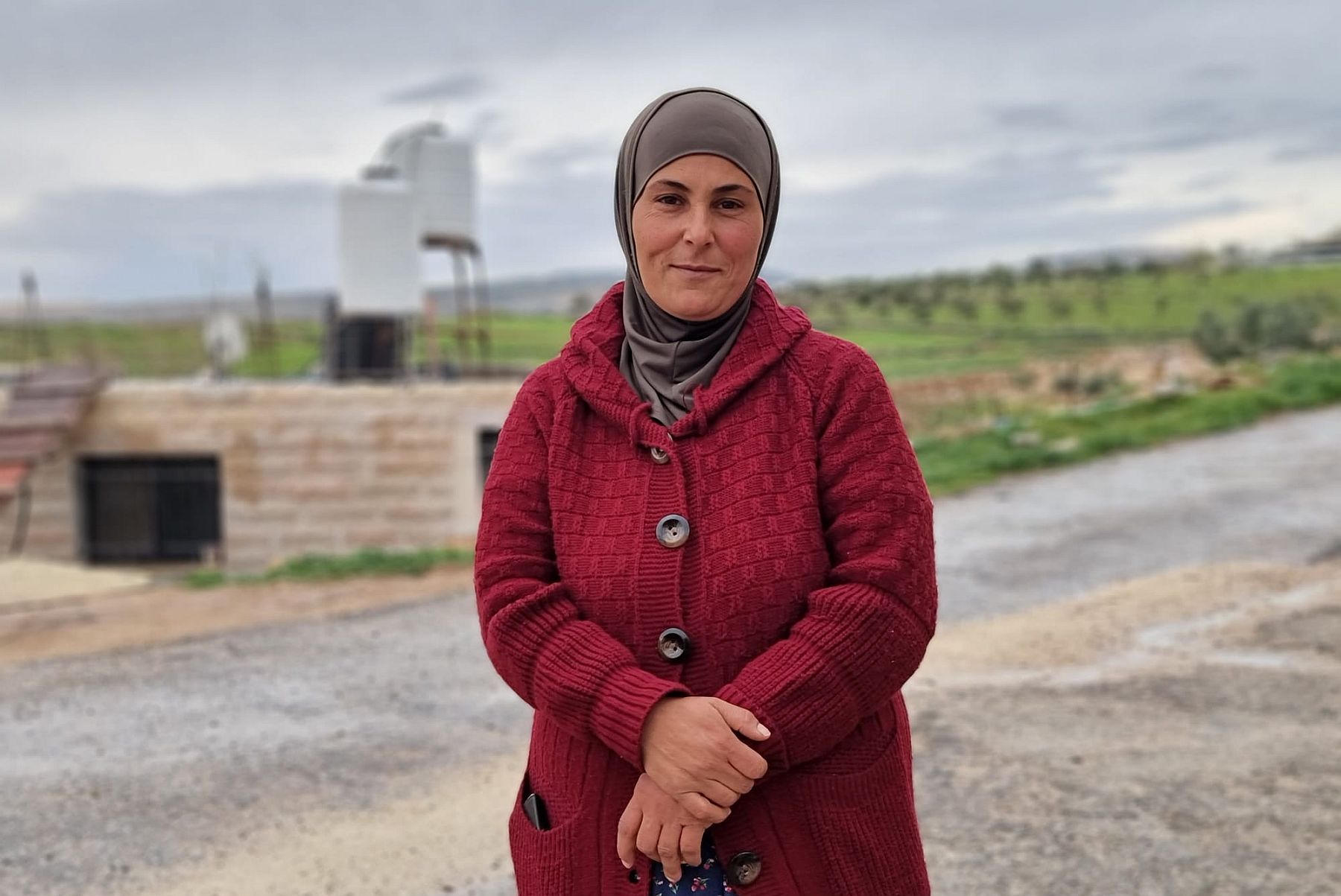 "חצי מתושבי הכפר עזבו". פאדיה אל-וחש מהכפר ג'יב א-דיב (צילום: יובל אברהם)