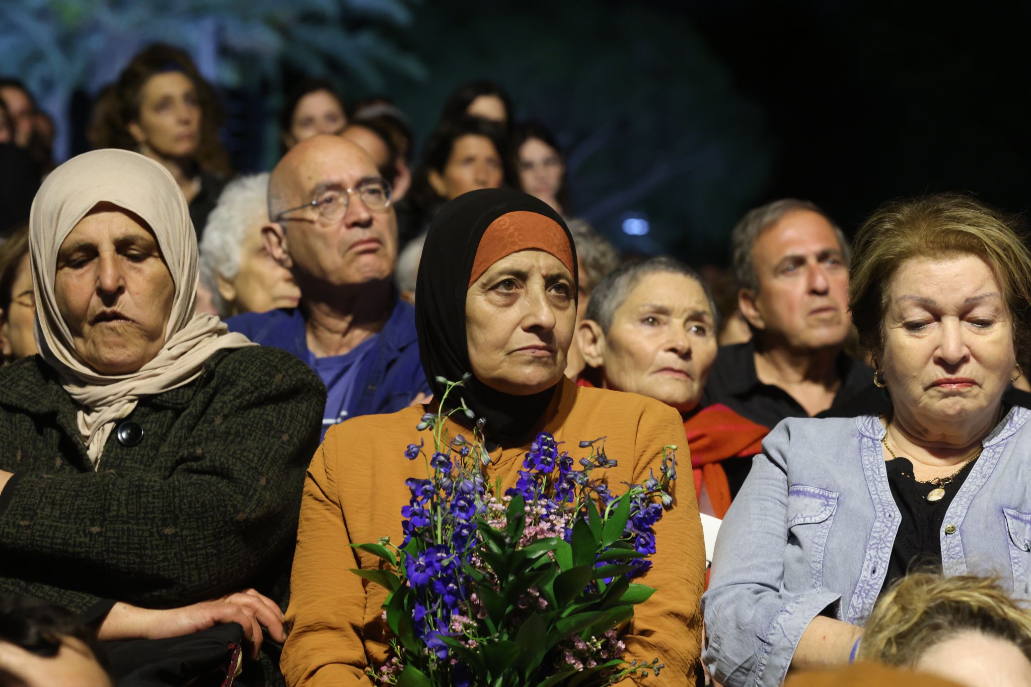 טקס יום הזיכרון הישראלי-פלסטיני, 24 באפריל 2023 (צילום: אורן זיו)