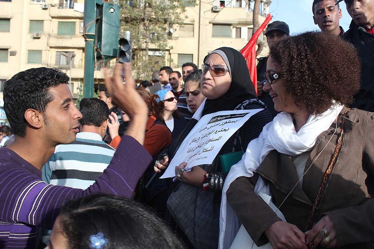 הפגנה ביום האישה הבינ"ל במצרים, 2011 (Al Jazeera English CC-BY-SA-2.0)