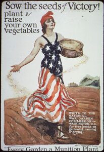 כרזה לעידוד הקמת גינות קהילתיות בארה"ב, מ-1918 (מהארכיון הלאומי של ממשלת ארה"ב)