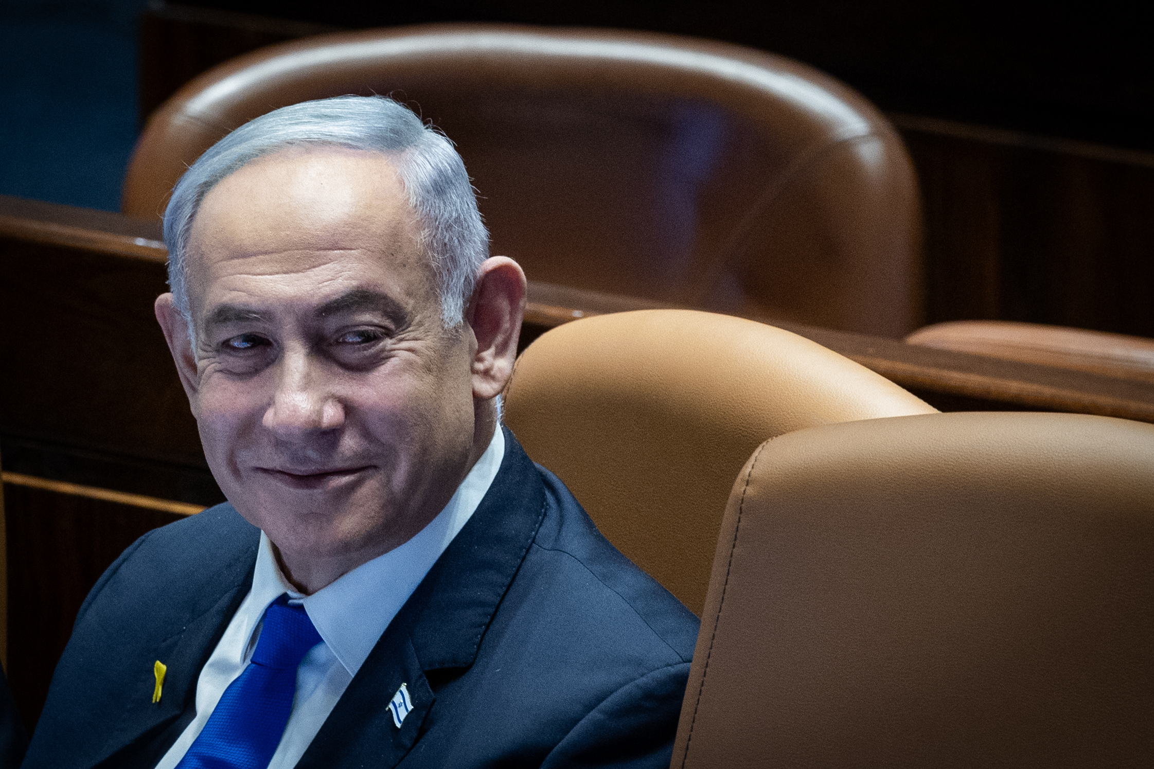 ראש הממשלה, בנימין נתניהו, בכנסת, ב-27 במאי 2024 (צילום: יונתן זינדל / פלאש90)