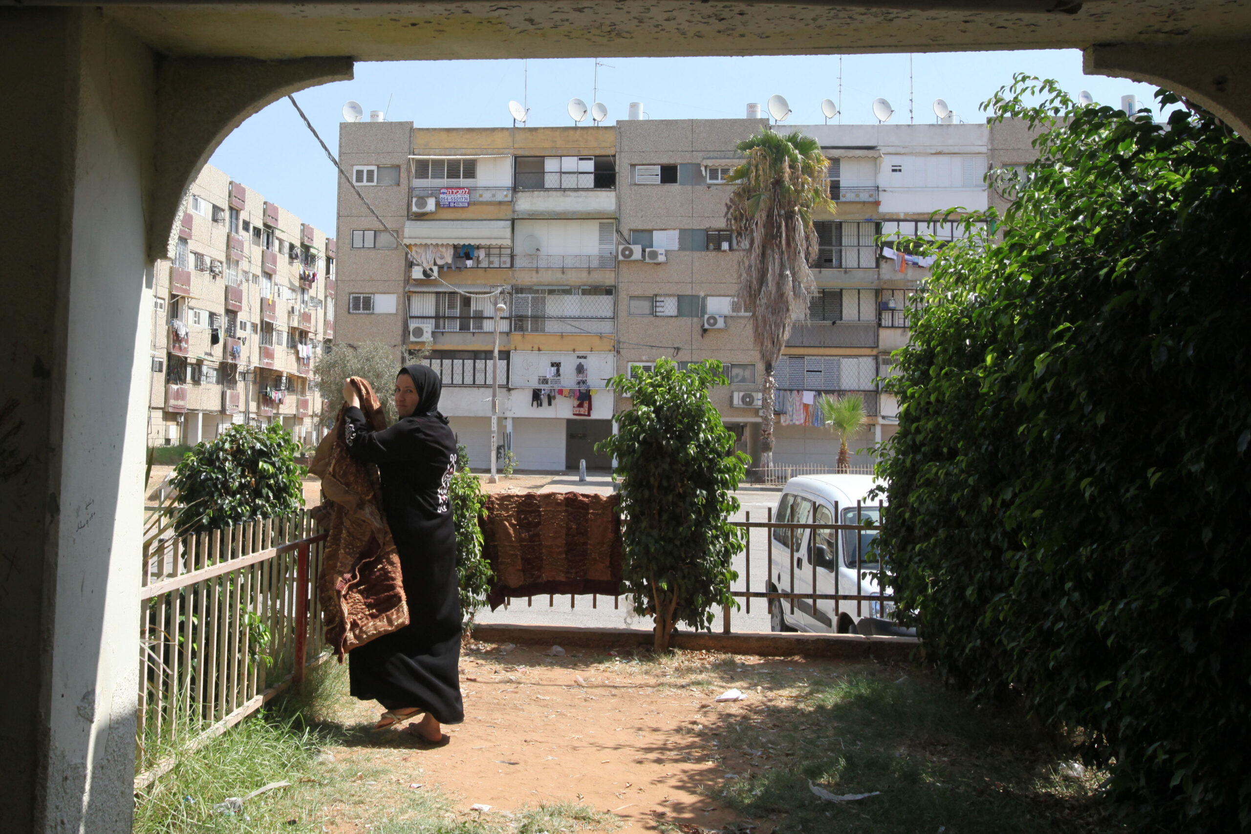 התושבים הערבים לא רוצים להתפנות. שכונת רמת אשכול בלוד, ספטמבר 2011 (צילום: יוסי אלוני / פלאש90)