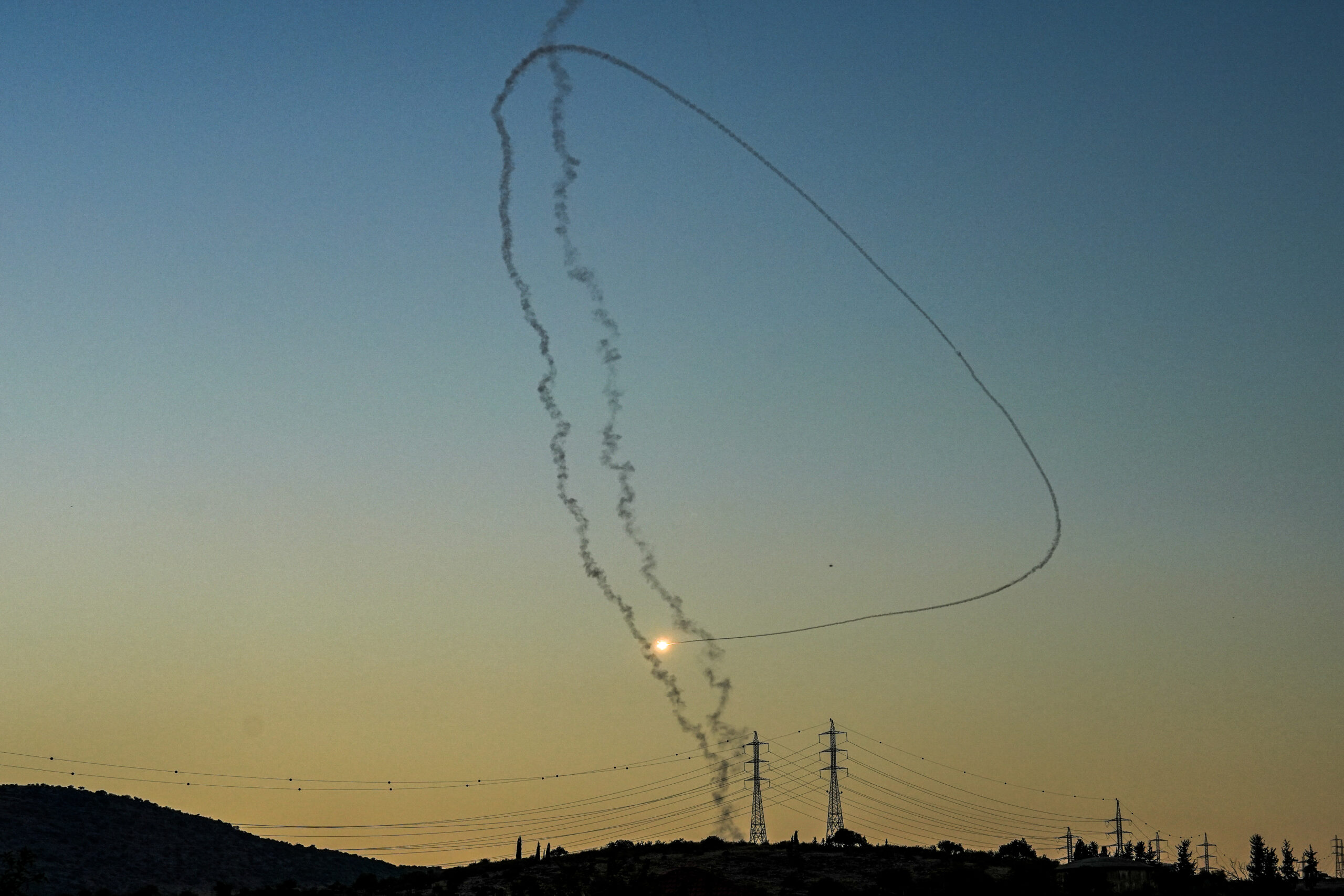 יירוט של רחפן שנורה מלבנון, ב-21 באוגוסט 2024 (צילום: איל מרגולין / פלאש90)