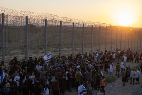 הימין פתח בקמפיין הבחירות על גבול עזה בחסות הצבא והמשטרה
