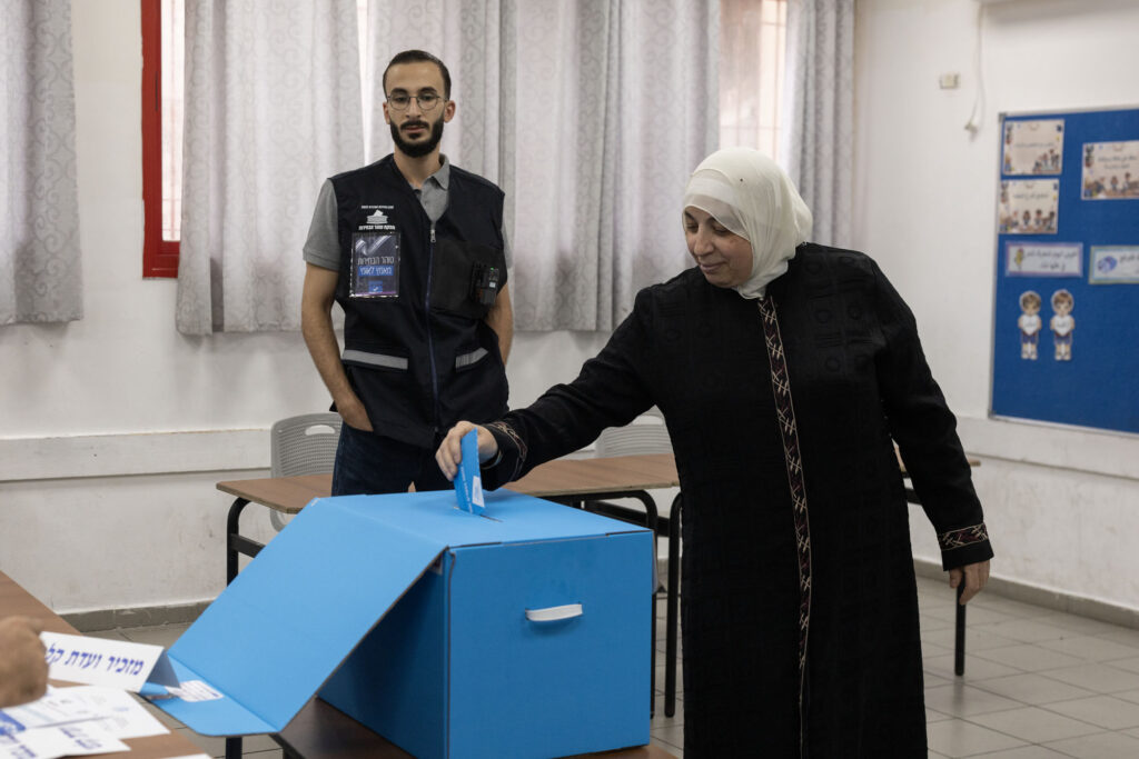 קלפי באום אל פחם, 27 באוקטובר, 2026 (צילום: אורן זיו)