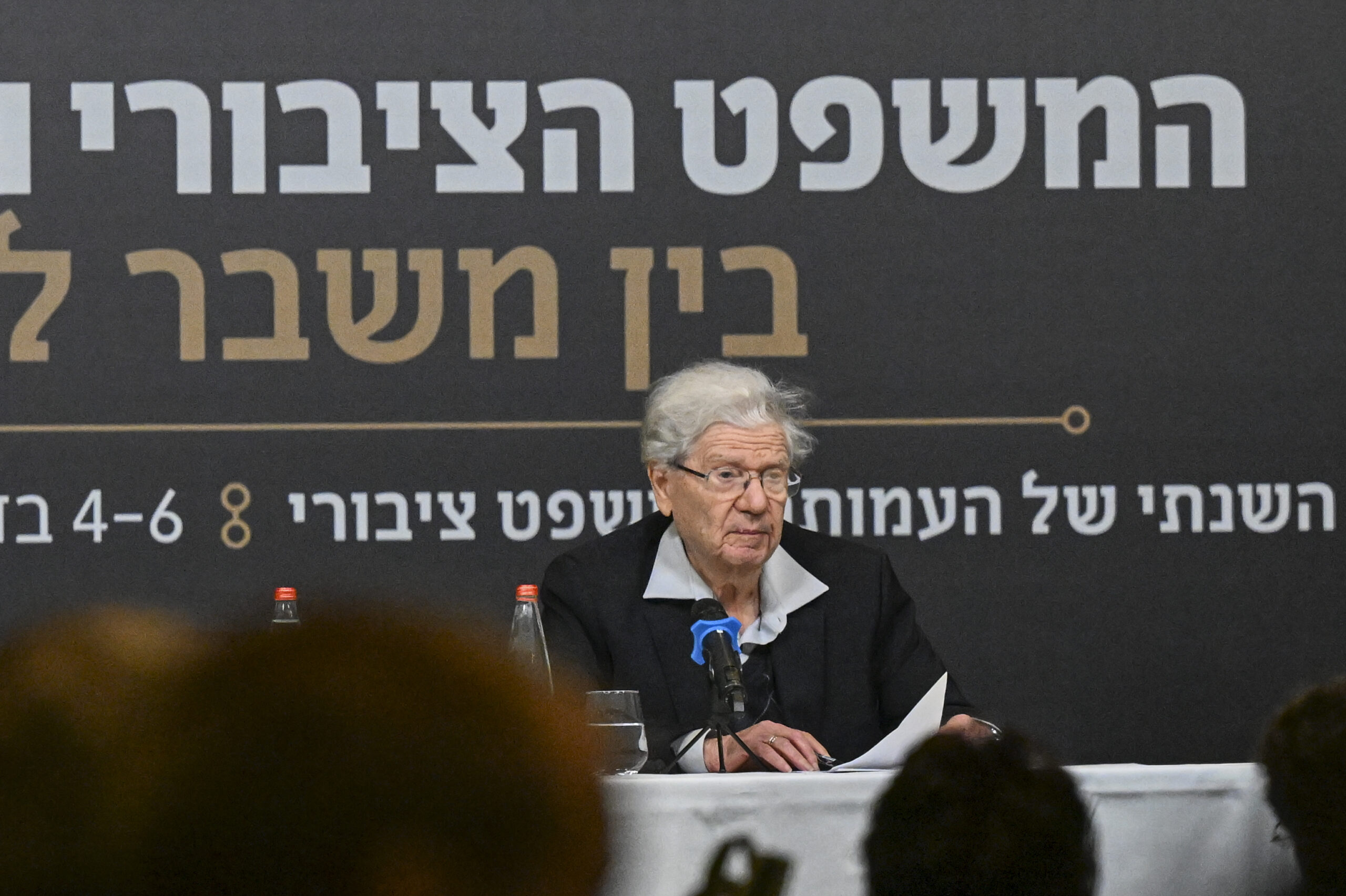 הציג בהאג את ישראל כקורבן. אהרון ברק, דצמבר 2025 (צילום: פלאש90)