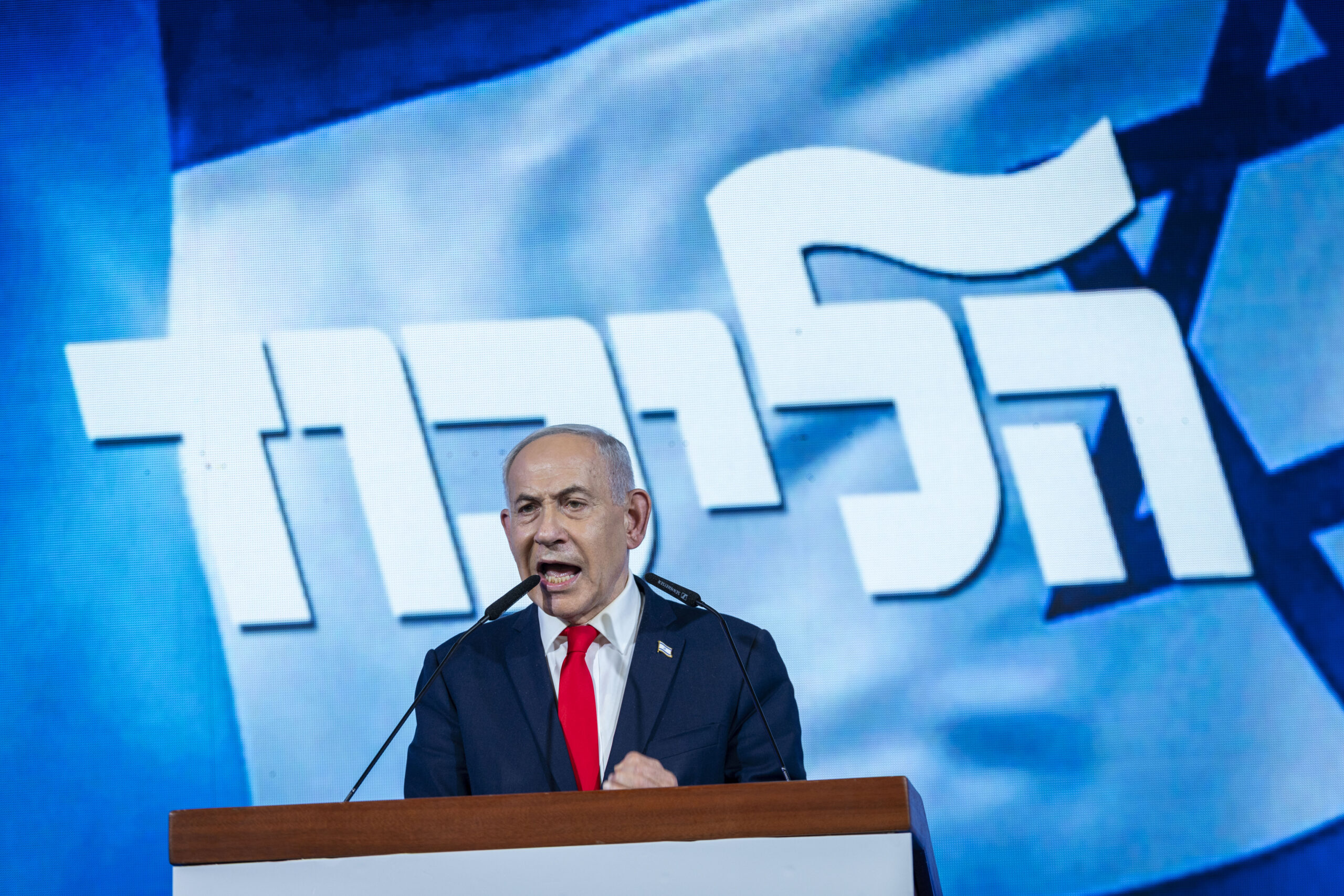 מסמן את גבולות הלגיטימיות של החברה הערבית. ראש הממשלה בנימין נתניהו בליל הבחירות, 27 באוקטובר 2026 (צילום: חיים גולדברג / פלאש90)