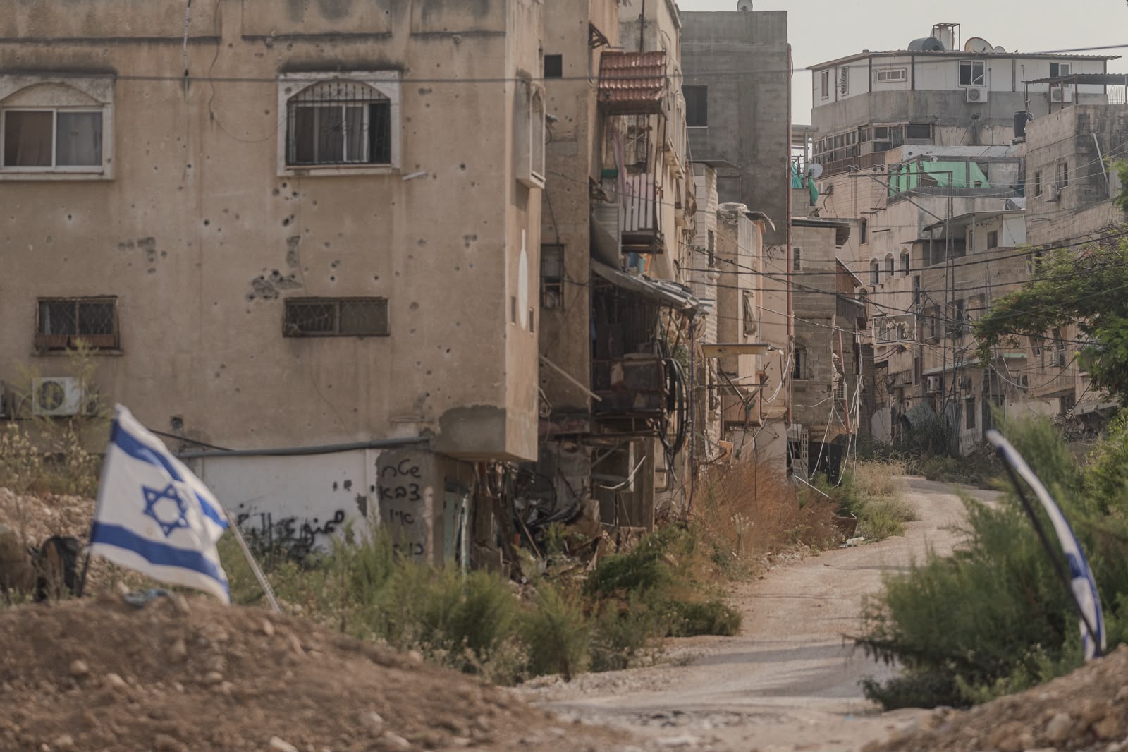 משתמשים במחנות לתרגילים צבאיים.מבט על מחנה פליטים טולכרם שפונה מתושביו, אוקטובר 2026 (צילום: והאג' בני מופלה)